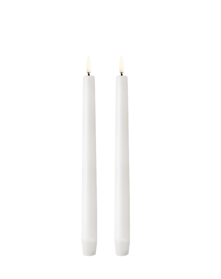 UYUNI - Led taper candle Ivory (twin pack)
